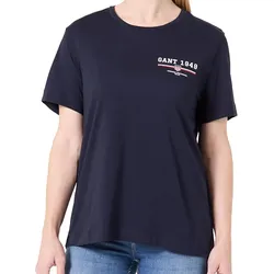 GANT Graphic SS T-Shirt Damen - Evening Blue (433) S