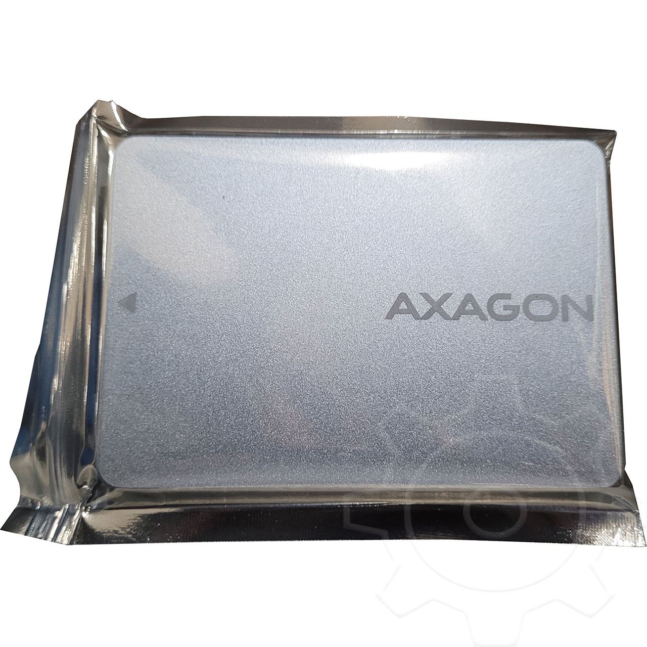 Axagon RSS-M2SD Gehäuse für M.2-SATA-SSDs bis 2280 - Aluminium, silber