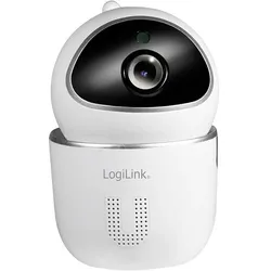 LogiLink Smart Home Wi-Fi Camera 360 Degree (1920 x 1080 Pixels), Netzwerkkamera, Weiss