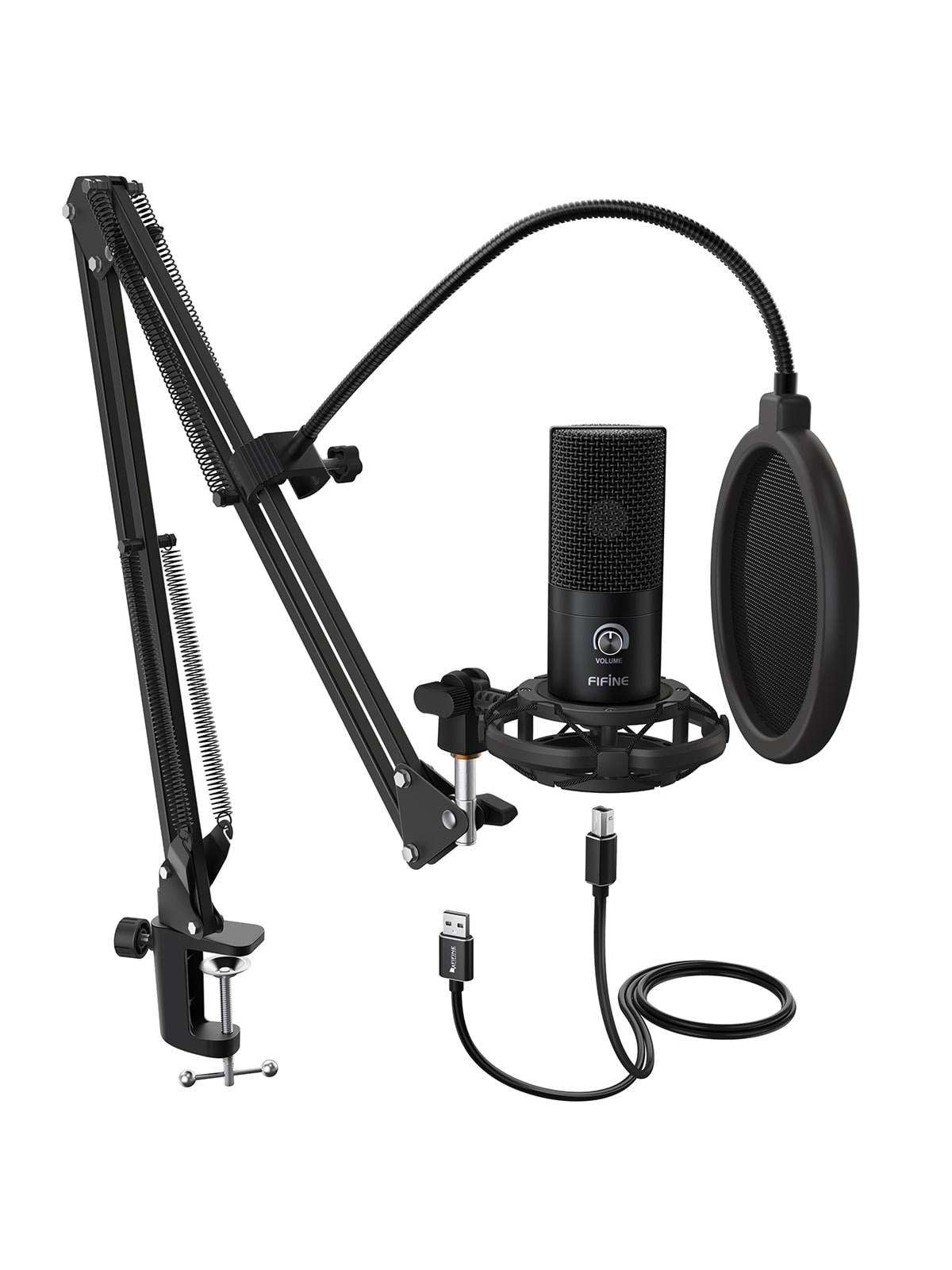 Fifine x DELE T669 USB Microphone Bundle