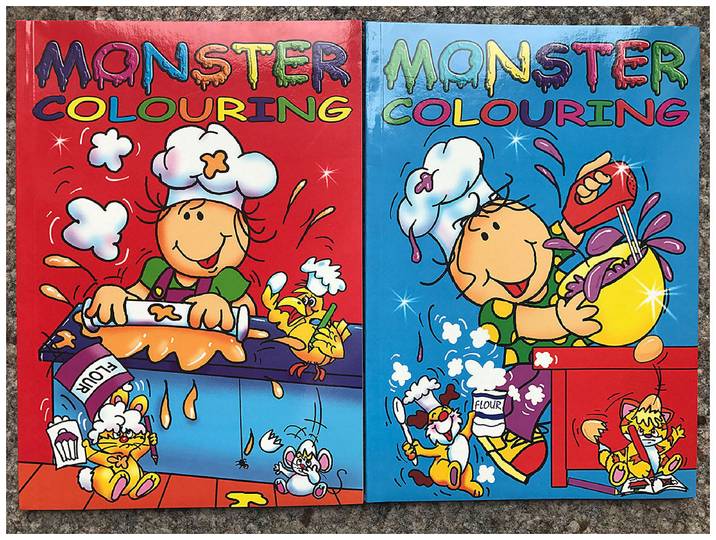 Malbuch Monster Colouring A4