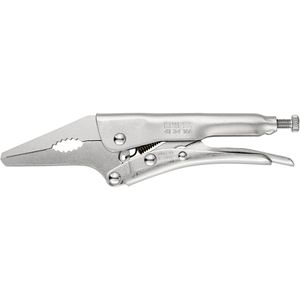 Knipex Gripzange 41 34 165, Langbeck-Gripzange, 165 mm, gerade, halbrund, Spannweite 24 mm
