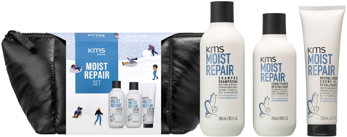 675ml KMS MOISTREPAIR Set (Shampoo 300ml + Conditioner 250ml + Creme 125ml)