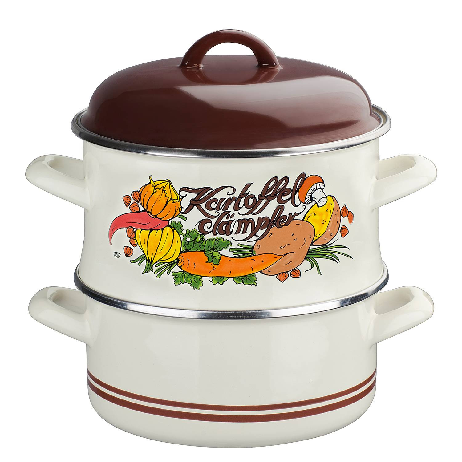 home24 Stoompan Horum 2-delig meerdere kleuren H: 28 cm, B: 22 cm, D: 29 cm