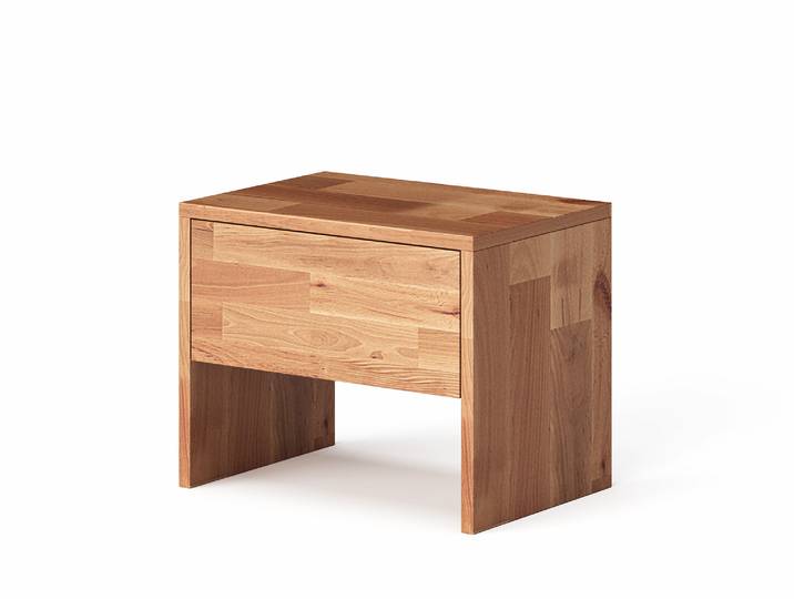 LÖWEN Nachtkommode mit Schubkasten, Material Massivholz, Buche