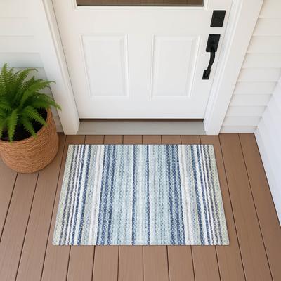 Addison Rugs Machine Washable Indoor/ Outdoor Stripe Lea Chantille Rug