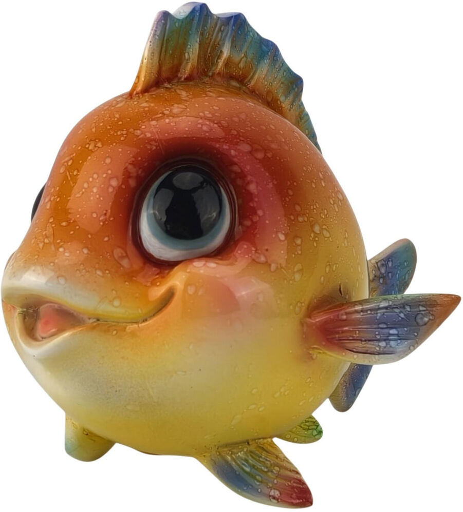 FD Dekofigur Fisch 15 x 11,5 cm bunt