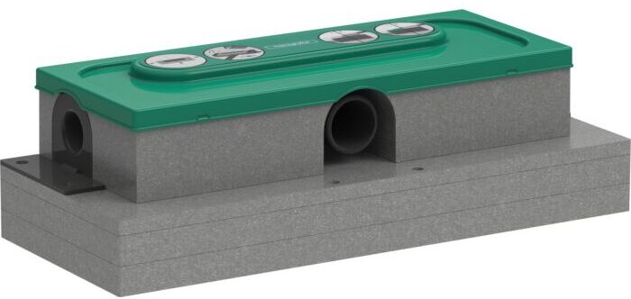 Hansgrohe uBox universal Ablaufgehäuse 01000180 für flache Installation, DN 40