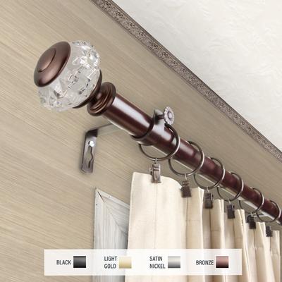 InStyleDesign Adeline 1 inch Diameter Adjustable Curtain Rod