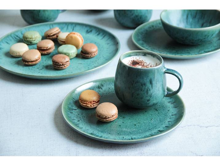 Kaffeebecher Carellia 4er-Set Ø 8cm Blau/Petrol