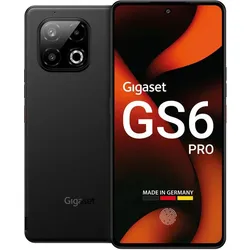 Gigaset GS6 PRO (256 GB, Titanium Black, 6.67", Dual SIM, 5G), Smartphone, Schwarz