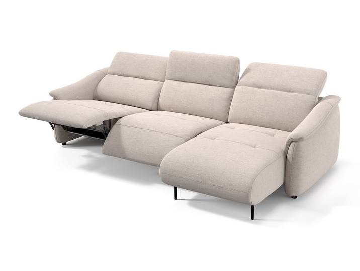 Ecksofa ORENO Stoff Eckcouch Eckcouchgarnitur Funktionssofa elektrisch Relaxfunktion Designersofa