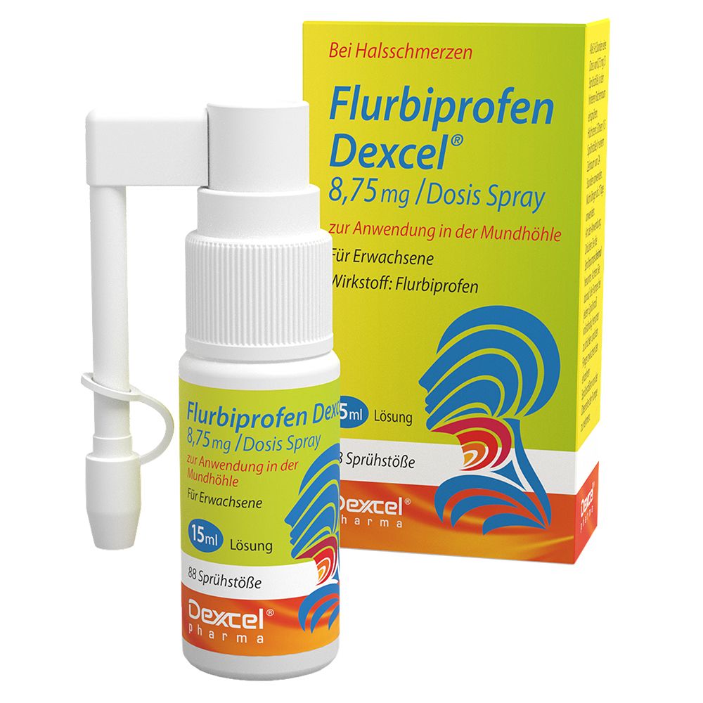 Flurbiprofen Dexcel 8,75 mg/Dos.Spray Mundhöhle 15 ml Spray