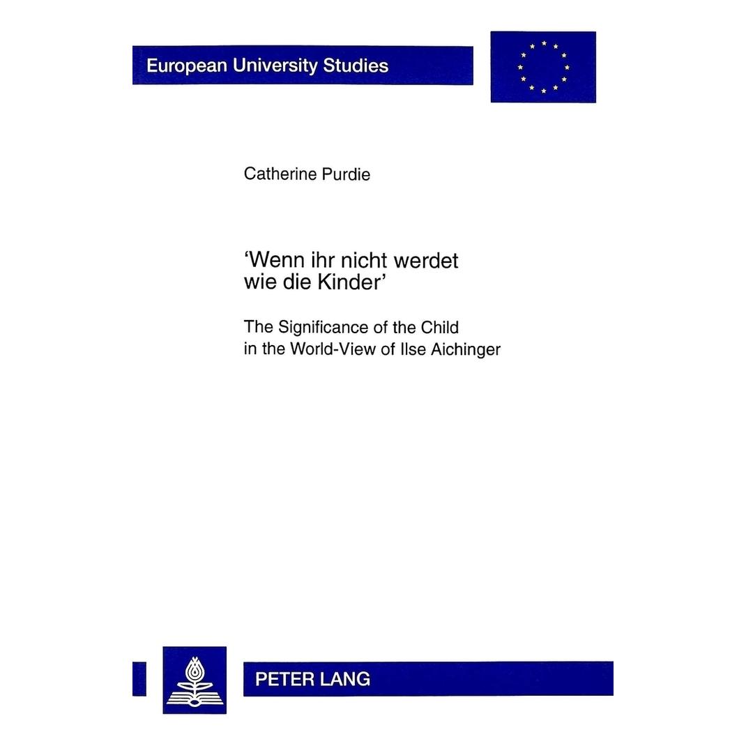 Peter Lang 'Wenn ihr nicht werdet wie die Kinder' (Englisch, Softcover, Catharine Purdie) (56034336)