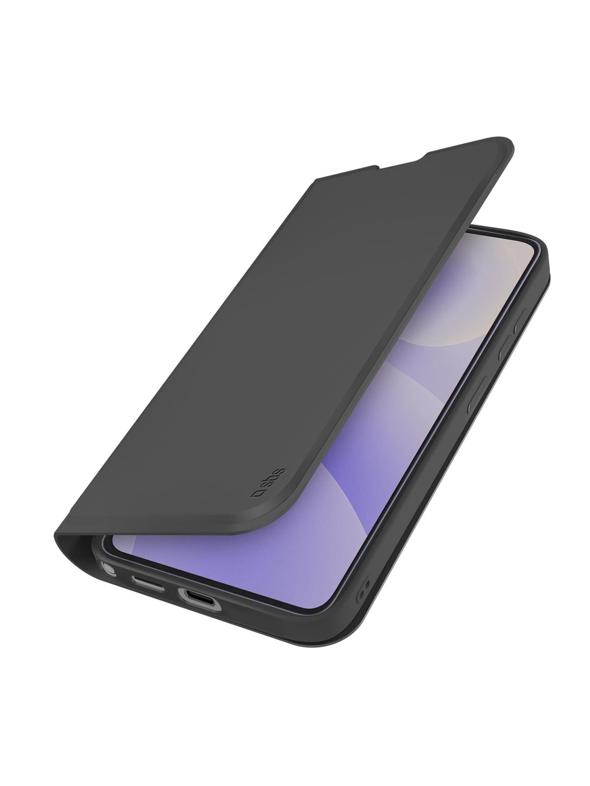 SBS Wallet Smooth Case for Samsung Galaxy S26 Ultra with Flip Cover - Black