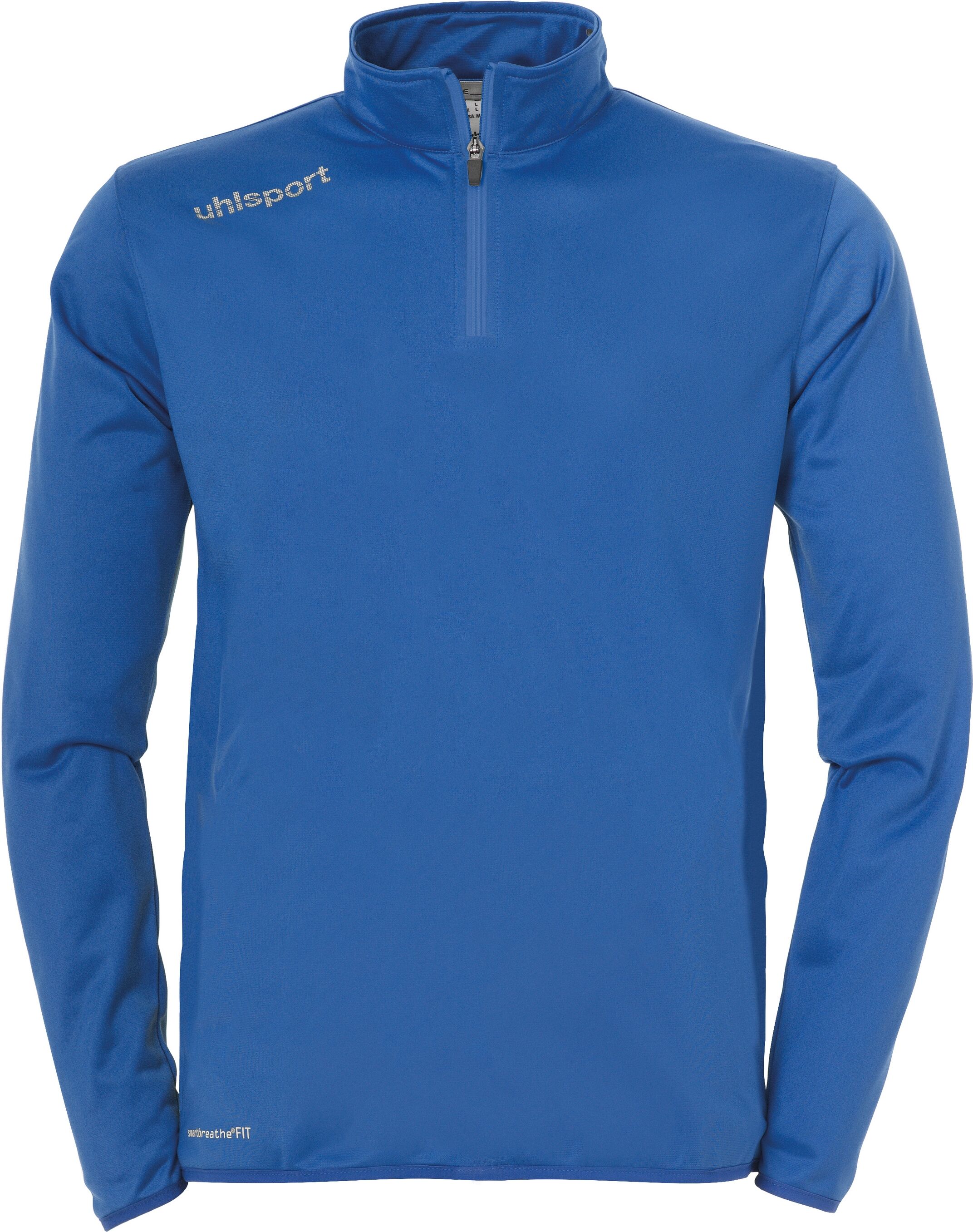 Trainingspullover UHLSPORT "1/4 ZIP TOP ESSENTIAL", Herren, Gr. S, blau (azurblau, weiß), Obermaterial: 100% Polyester PES., Pullover Trainingspullover