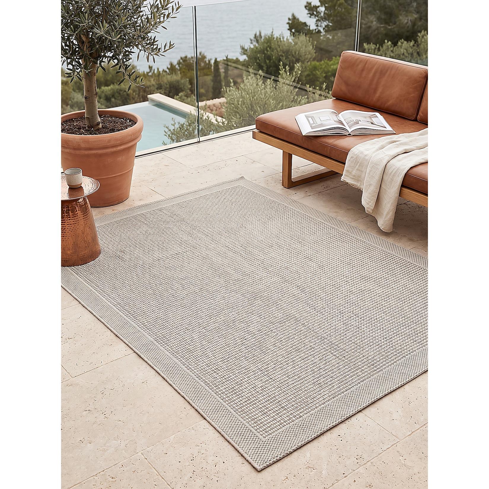 Flachgewebe-Teppich Polypropylen Beige 140x200 cm - ESERA Kadima