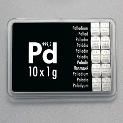 Palladiumtafel (10x 1g Feinpalladium) "CombiBar"