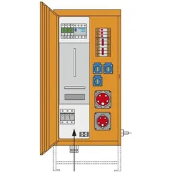 PCE, Baustromverteiler, BAUSTROMVERTEILER 35A KÄRNTEN / 690000004 M-AVEV 690000004 (CEE 16/5)