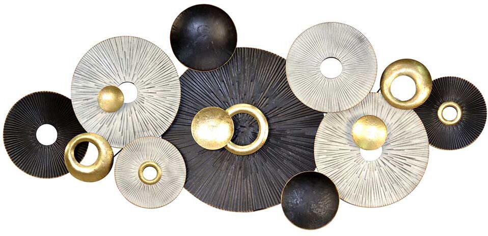 Pharao24.de Metallwandbild 140 cm breit abstraktem Muster