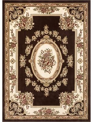 "Well Woven Agra Traditional French Country Aubusson Floral Area Rug - 3'11"" x 5'3"""