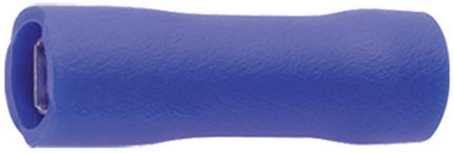 Klauke 730V Flachsteckhülse Steckbreite: 6.3mm Steckdicke: 0.8mm 180° Vollisoliert Blau