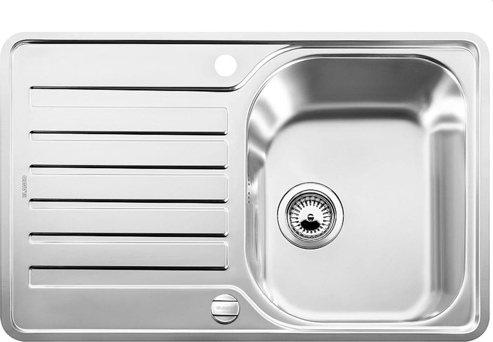 Blanco Lantos 45 S-IF Compact spoelbak met kast, rechthoekig, roestvrij staal, 1 kom, geborsteld