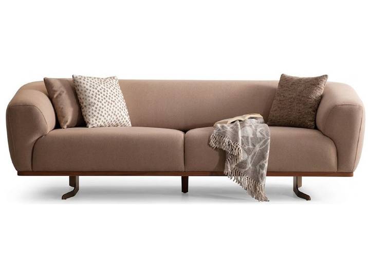 JVmoebel 3-Sitzer 3-Sitzer Sofa Stil Modern Wohnzimmer Braun praktisch komfortabel, 1 Teile