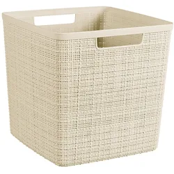 4x Curver, Aufbewahrungskorb, Basket Jute Cube (27.90 cm, 1x)