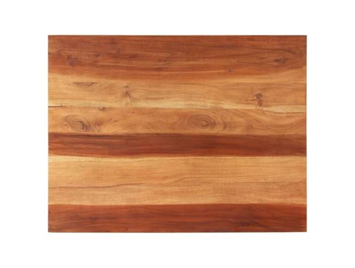 PTUGUOF Tischplatte Massivholz Palisander 25-27 mm 70x90 cm Rustikaler Charme, Tropisches Hartholz, Feucht Abwischbar, Für Esszimmer Und Gastronomie