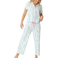 PJ Salvage Paws And Breathe Pyjama Blau Muster Small Damen