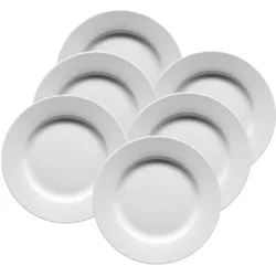Angela Bruderer Dessertteller «Modesta», Ø 20,5 cm, 6er-Set, Teller, Weiss