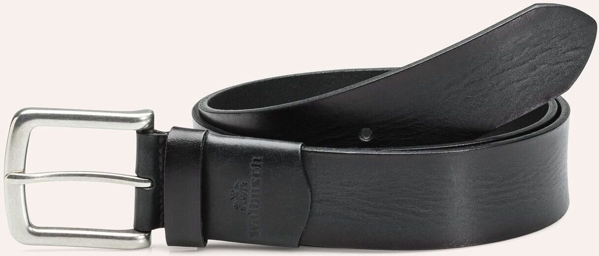 Walbusch Jeansgürtel Dehnzone, , Farbe Schwarz, 115 cm, mit 3 cm Dehnzone hochwertiges Rindleder Herren