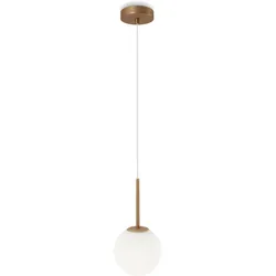 Maytoni Pendelleuchte Basic form Metall Weiß / Gold 15 cm