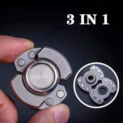 Inspired Finds Metal Magnetic Slider Hand Spinner Compact EDC Fidget Toy For Stress Relief And Anxiety Reduction Metal Magnetic Slider Hand Spinner Compact EDC Fidget Toy For Stress Relief And Anxiety Reduction
