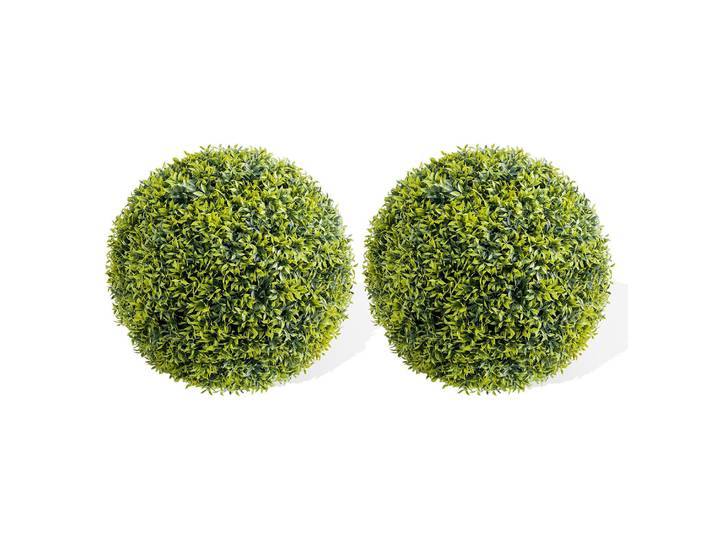 Boule topiaire de plantes artificielles, 2 pièces, boules décoratives en Faux buis, boules suspendues vertes pour jardin, balcon, décoration de maison de mariage