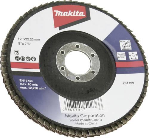 Makita D-63498 Fächerschleifscheibe Durchmesser 125mm Körnung (num)=80 1St.