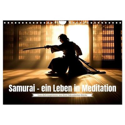 Samurai - ein Leben in Meditation (Wandkalender 2027 DIN A4 quer), CALVENDO Monatskalender