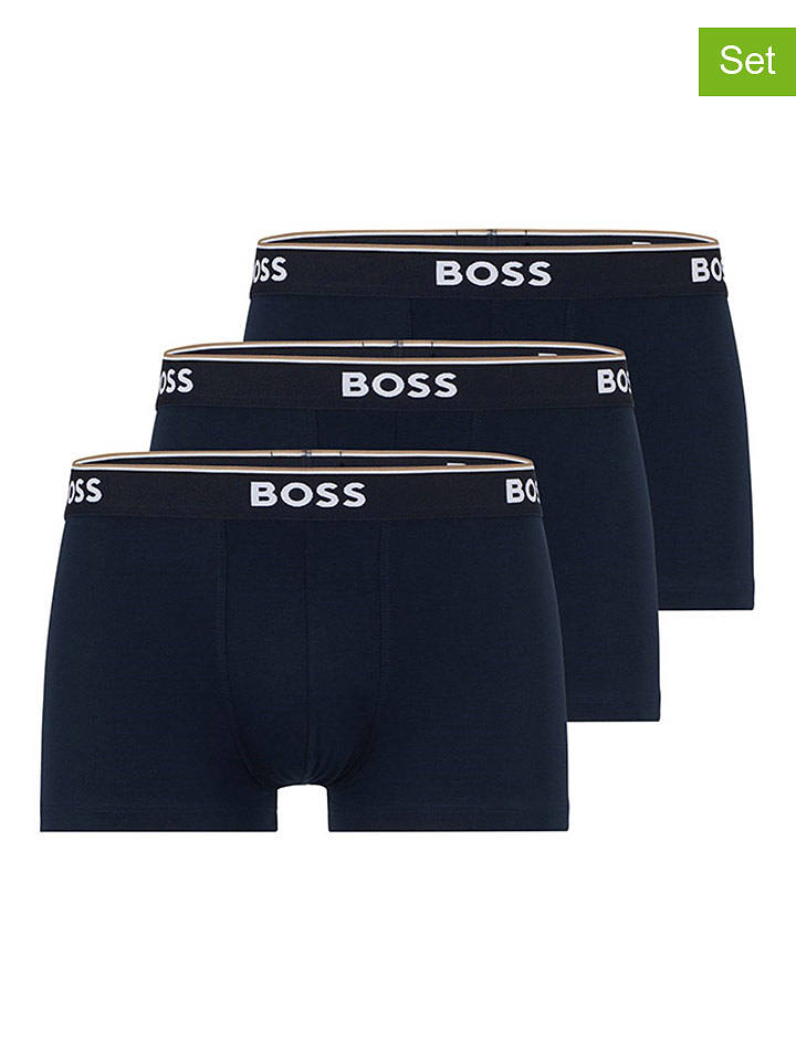 Hugo Boss Underwear 3er-Set: Boxershorts in Dunkelblau - M