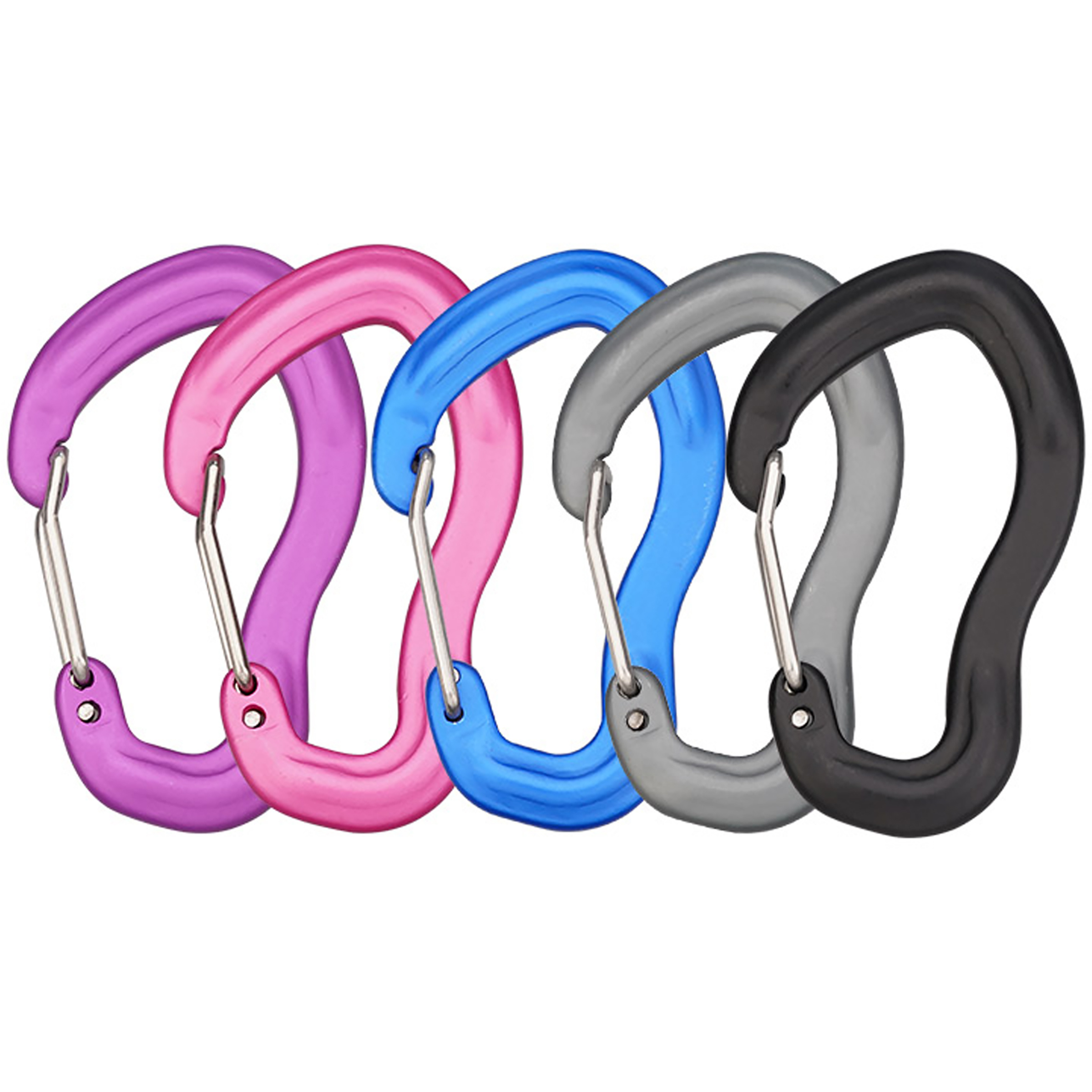 Munkees Karabiner mit Drahtschnapper "Ohr" Schlüsselanhänger pink