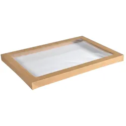 50x DUNI Glance Catering Lid Large 455 x 313 x 30 mm Braun
