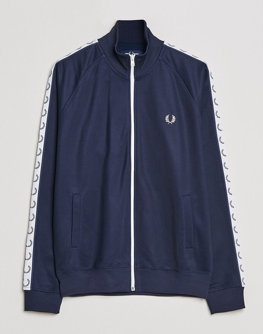 Fred Perry Taped Track Jacket Carbon blue men XL Blå