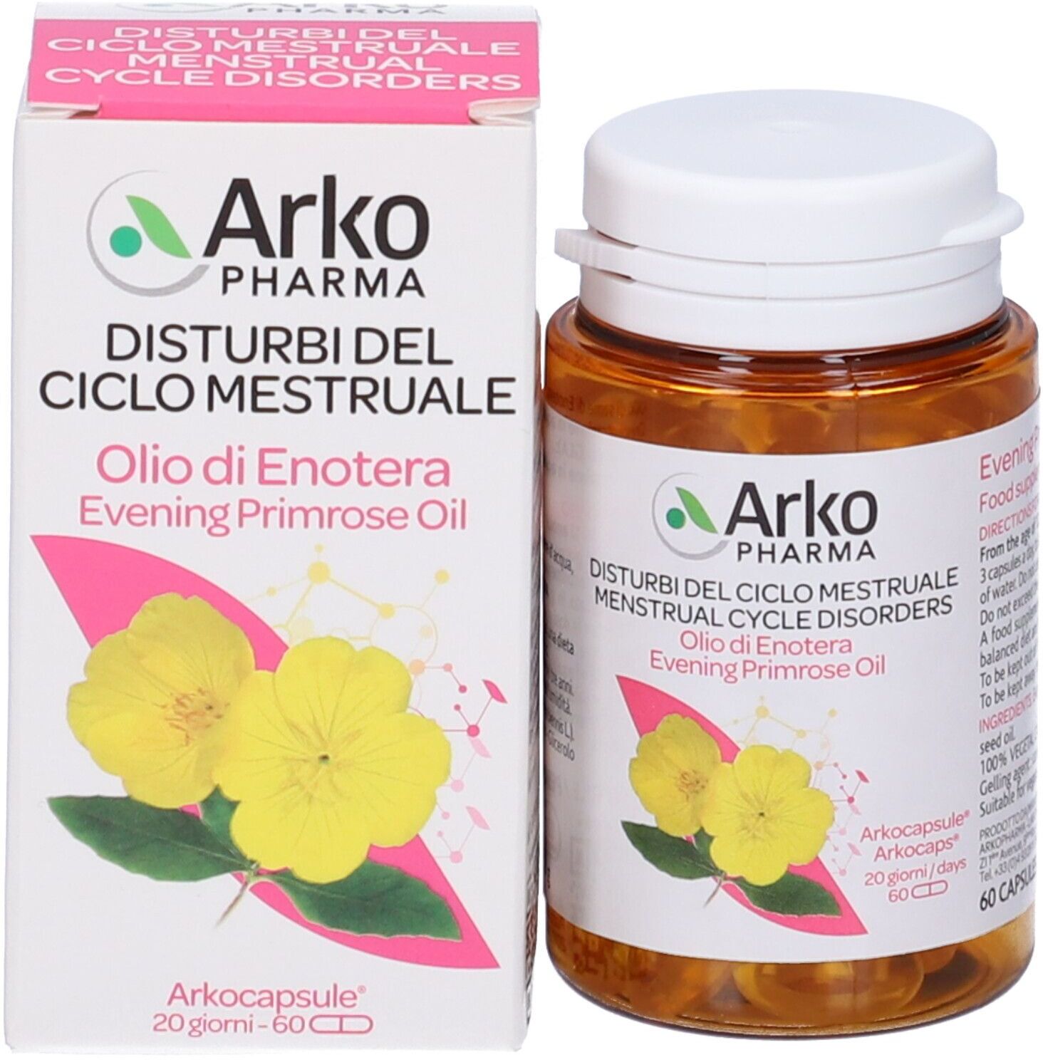 ARKOFARM Srl Arkopharma Arkocapsule Olio Enotera Bio, 60 Capsule