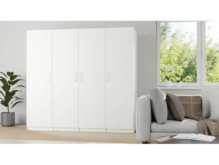 Kleiderschrank tief Premium Dekore Weiß