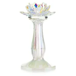 LUMIDA Casa LED-Lotusblüte Kristallglas-Optik 5h-Timerfunktion Farb- & Größenauswahl