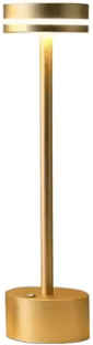 Inspire Curations Rechargeable Wireless Touch Table Lamp LED Bedside Light For Bedroom & Home Decor gold changeable