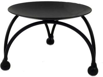 Snug & Styled Modern Geometric Candle Holder Decorative Iron Candle Holder For Elegant Tabletop Home Decor Black