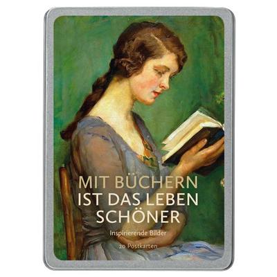 Mit Büchern ist das Leben schöner Postkarten VE 20, Karte von , PAPER MOON Grand Galleries GmbH