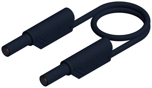 Hirschmann Test & Measurement MLS WS 200/2,5sw Sicherheits-Messleitung Lamellenstecker 4mm Lamellenstecker 4mm 2.00m Schwarz 1St.