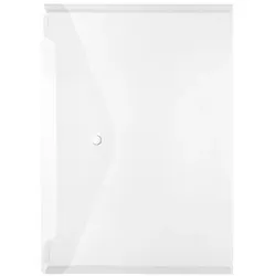 Herlitz Dokumententasche 10657930 DIN A4 Druckknopf PP glasklar
